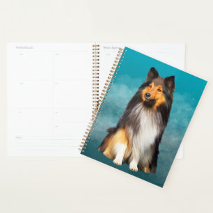 Sheltie Shetland Sheepdog Art Portrait