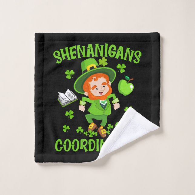 Shenanigans Coordonnateur Funny Enseignant St Patr (Gant de toilette)