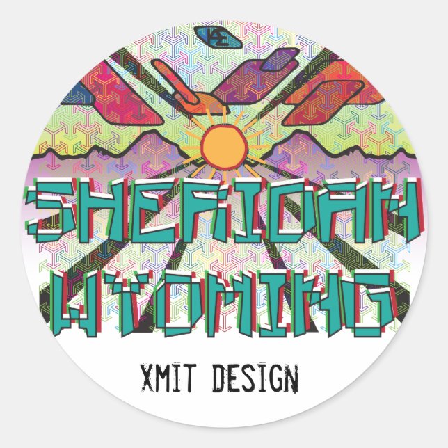 Sheridan, Sticker À Bumper Wyoming ! (Devant)