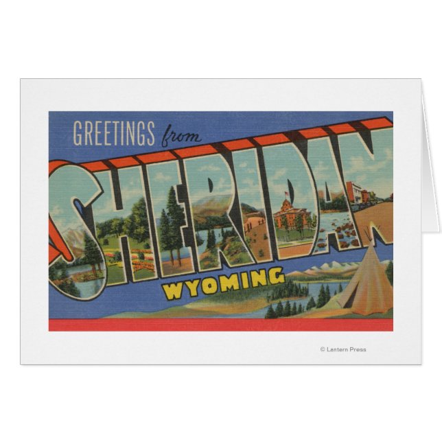Sheridan, Wyoming - Scènes de grandes lettres (Devant horizontal)