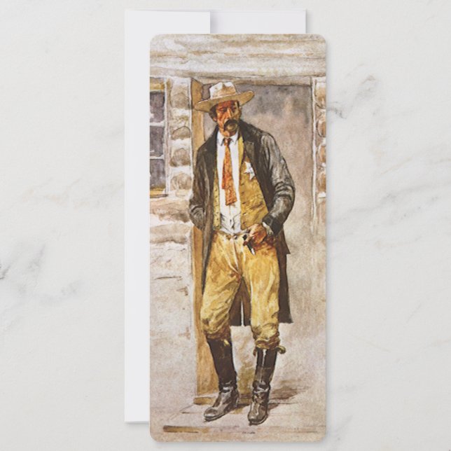 Sheriff Portrait par Seltzer, Vintage West Cowboy (Devant)