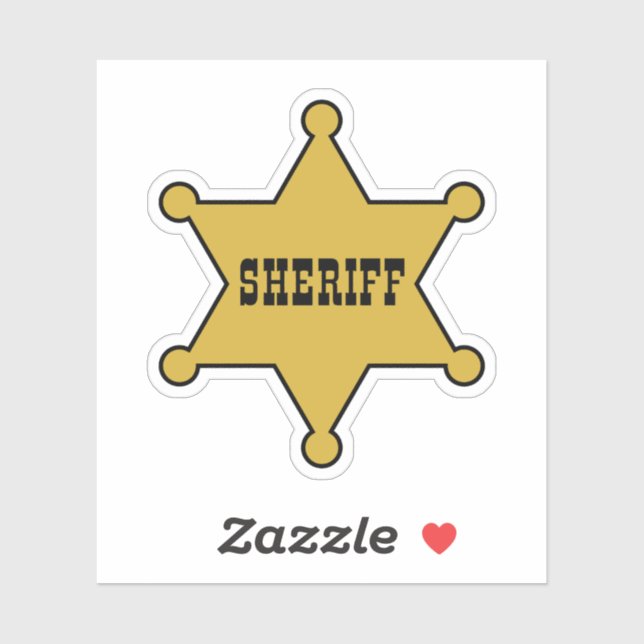 SHERIFF'S SHOWDOWN - SHERIFF BADGE STICKER (Feuille)