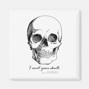 Sherlock Citation Je Covet Votre Crâne Magnet goth