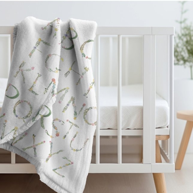 Sherpa Alphabet floral - Couverture de la flotte ABC (Créateur téléchargé)