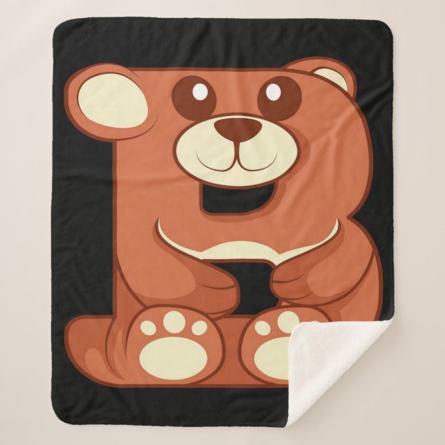 Sherpa Animal Bear B Homeschool | couverture mignonne (Devant)