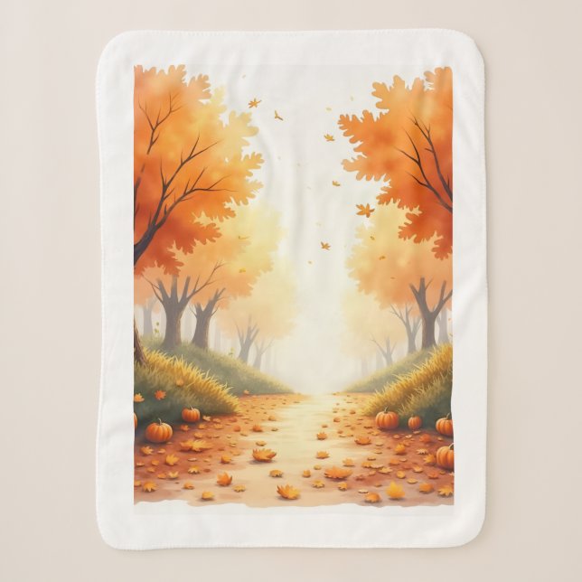 Sherpa Belle Couverture de Scène d'Automne (Devant)