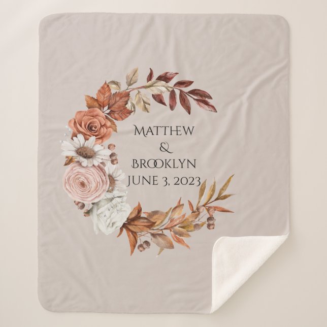 Sherpa Cadeau Mariage de nom personnalisé, couverture per (Devant)