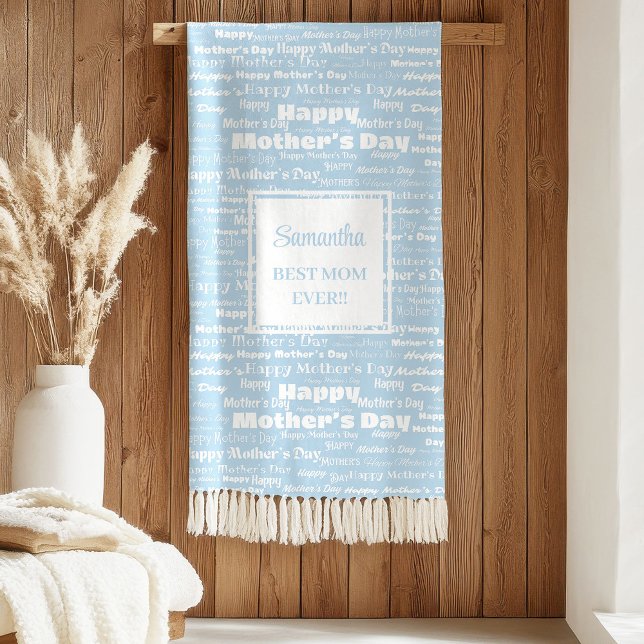 Sherpa Couverture avec lettrage fait main pour la fête de (Sweet Mother’s Day Gift Hand Lettering Blanket)
