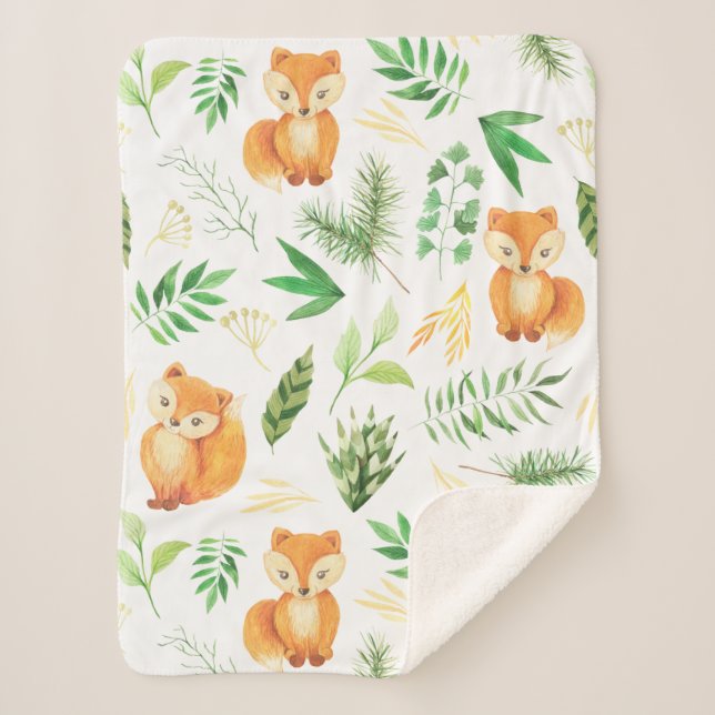 Sherpa Couverture bébé en bois (Devant)