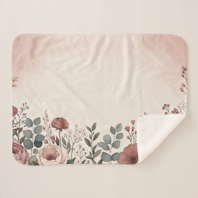 Sherpa Couverture botanique féminine douce (Devant (Horizontal))