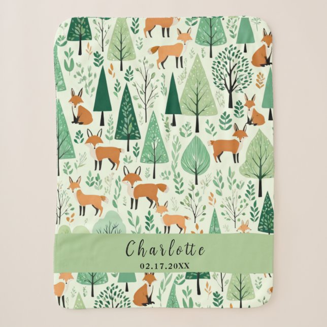 Sherpa Couverture Câline de la Forêt Enchantée (Devant)