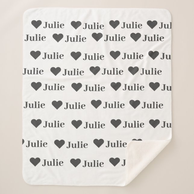 Sherpa Couverture cardiaque minimaliste personnalisée (Devant)