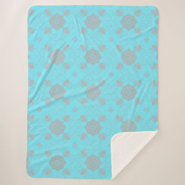 Sherpa Couverture d'art floral Flora Royale (Devant)