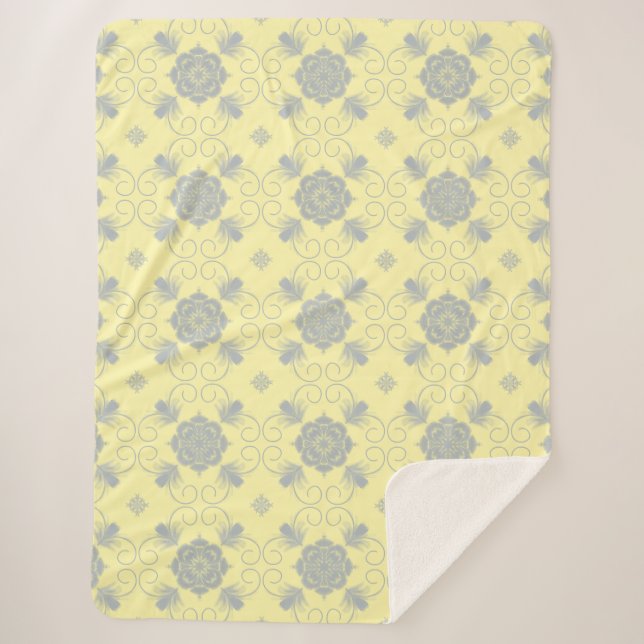 Sherpa Couverture d'art floral Flora Royale (Devant)