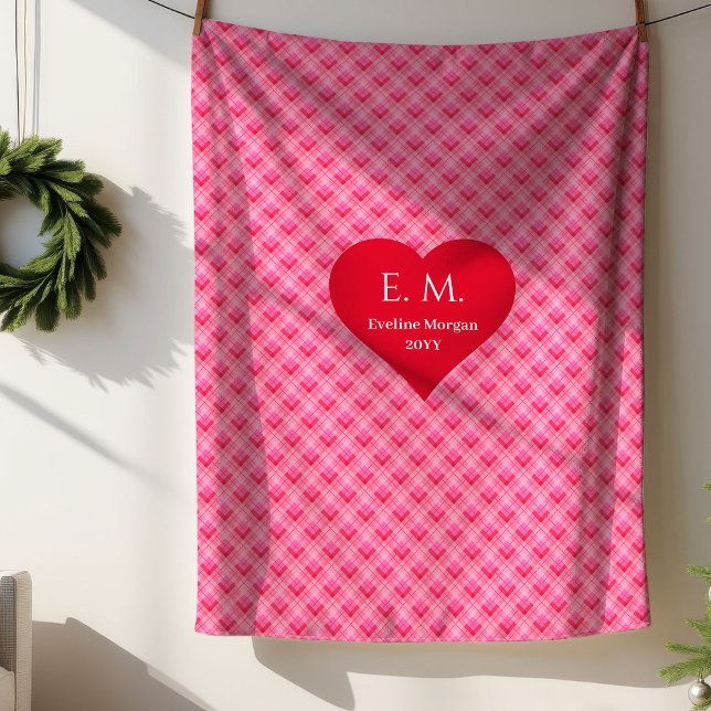 Sherpa Couverture de cadeau de coeurs d'amour doux pour m (Sweet Love Hearts Gift for Husband Blanket)