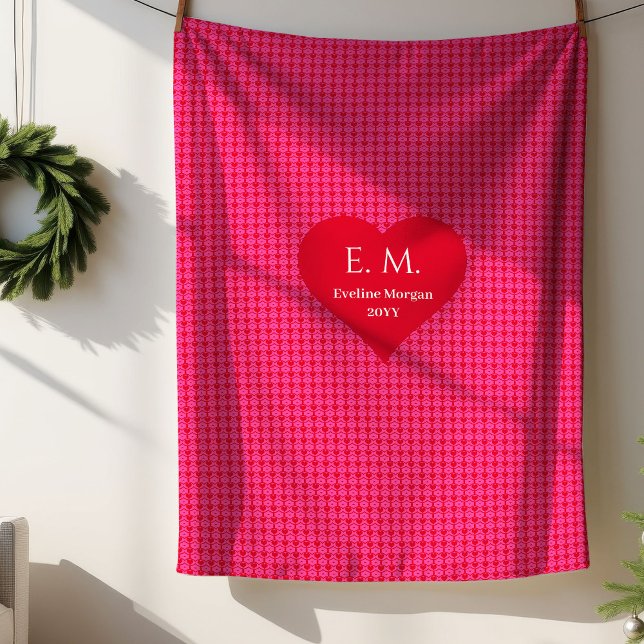 Sherpa Couverture de cadeau de la Saint-Valentin à motif  (Cute Heart Design Valentine Gift Blanket)