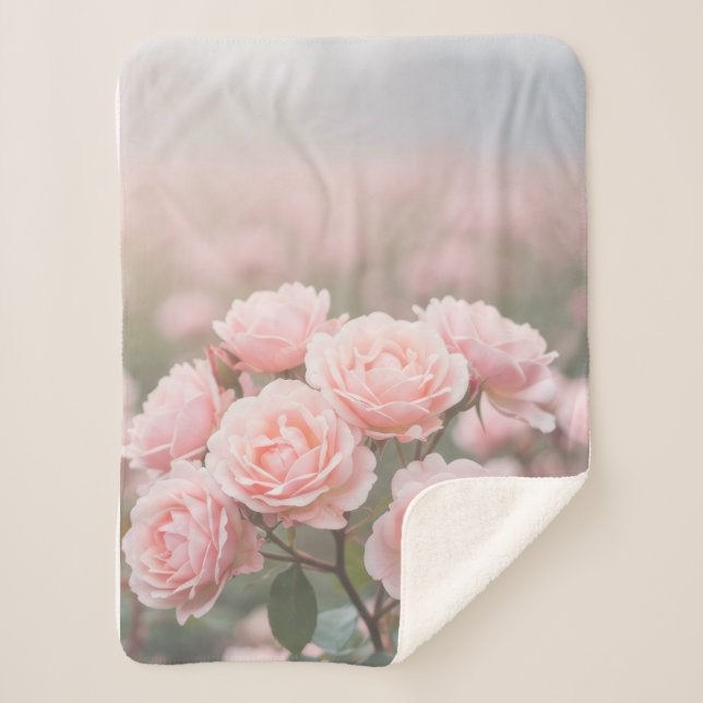 Sherpa Couverture de champ rose vif (Devant)