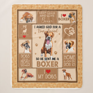 Sherpa Couverture de chien de boîte personnalisée, cadeau