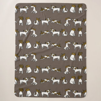 Sherpa Couverture de dessin animé Jack Russell