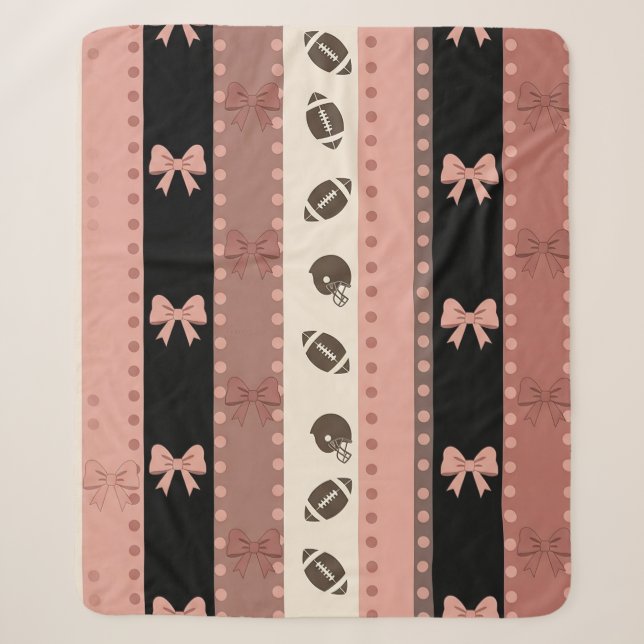 Sherpa Couverture de football Coquette à motif léopard (1 (Devant)