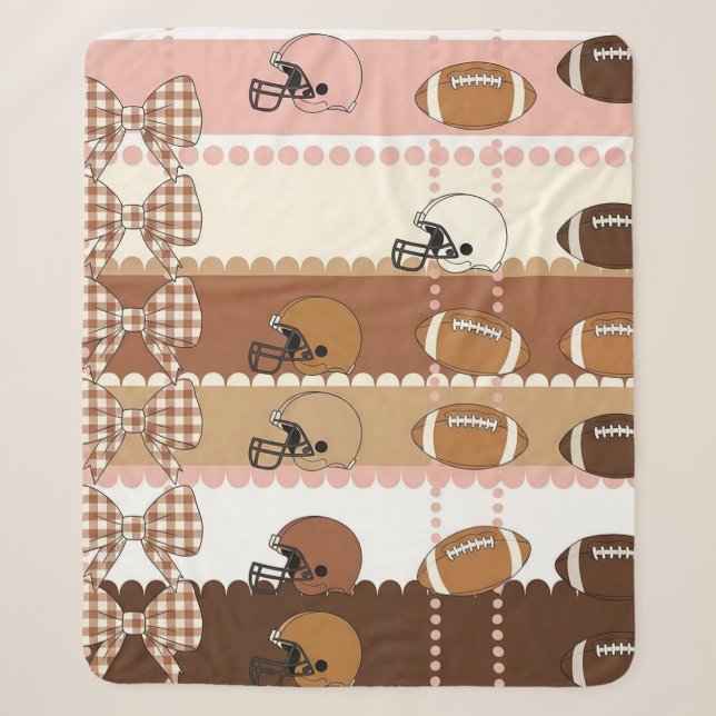 Sherpa Couverture de football Coquette à motif léopard (5 (Devant)