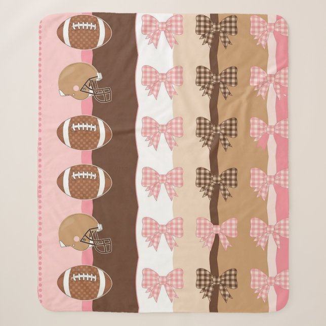 Sherpa Couverture de football Coquette motif léopard (11) (Devant)