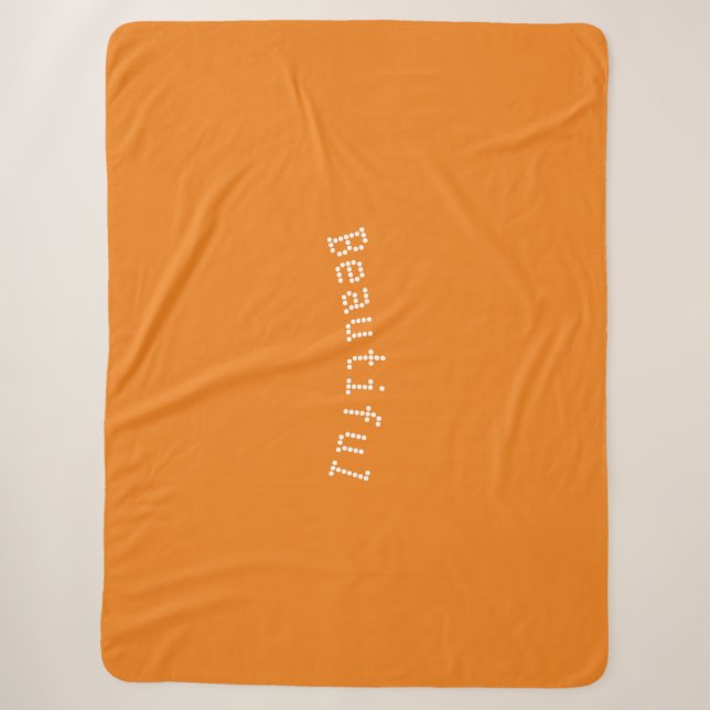 Sherpa Couverture de jet personnalisée avec un beau nom – (Devant)