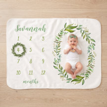 Couverture de photo de bébé personnalisée Boho Lea
