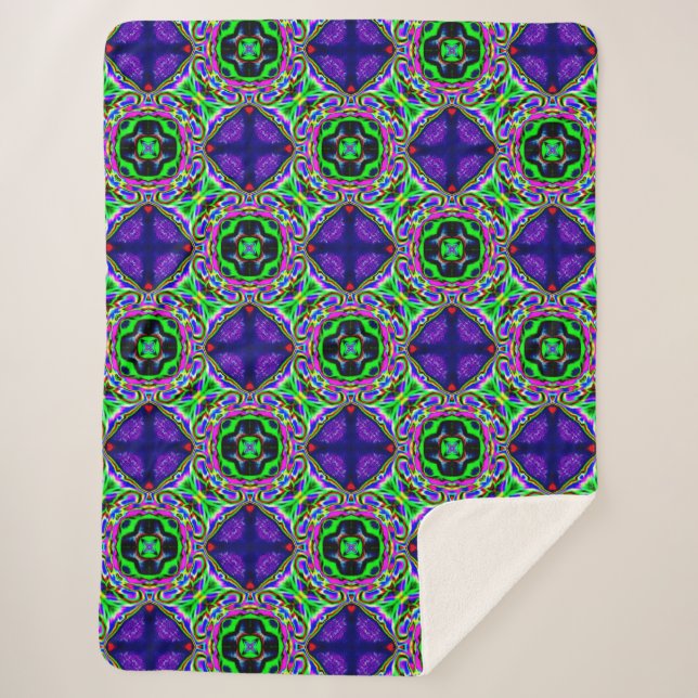 Sherpa couverture de rêve pourpre (Devant)