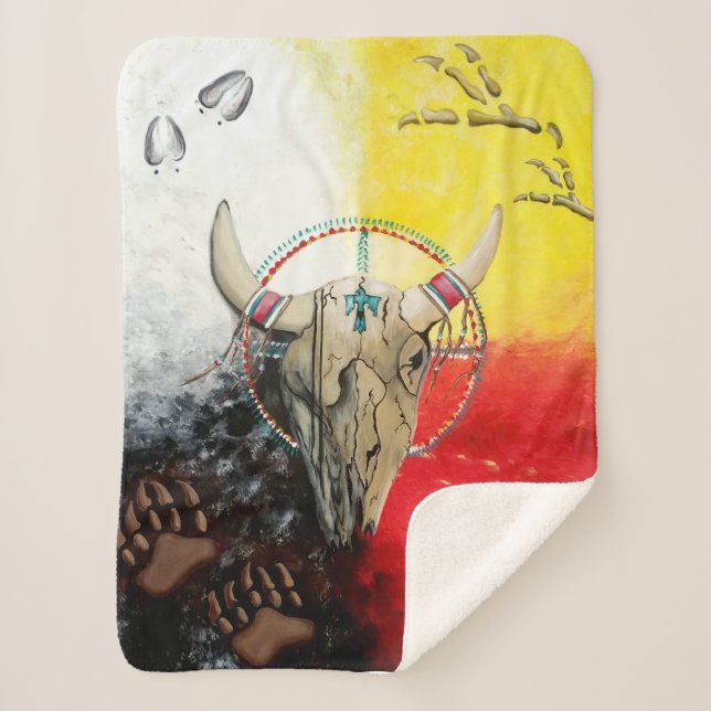 Sherpa Couverture de Shepra amérindienne confortable (Devant)