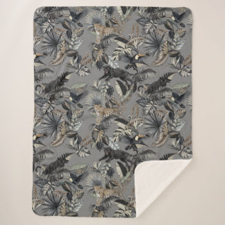 Sherpa Couverture Douce Jungle Trek