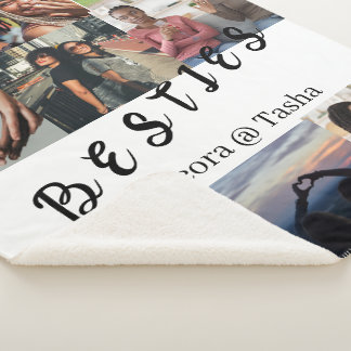 Sherpa Couverture Douillette avec Photos & Nom de Meilleu