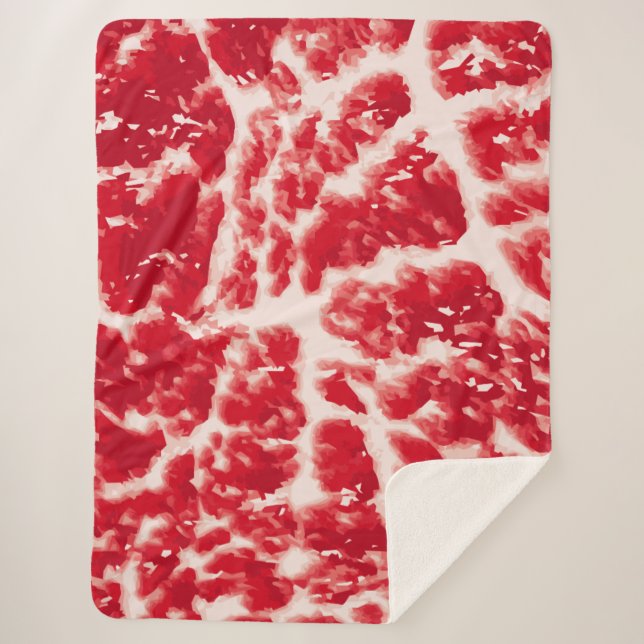 Sherpa Couverture Douillette en Peluche Bœuf Wagyu (Devant)