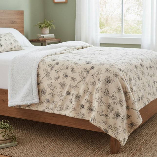 Sherpa Couverture du Motif d'injection de dessin à main (Créateur téléchargé)