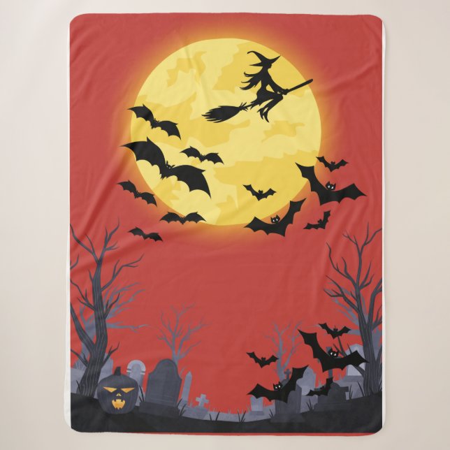Sherpa Couverture Halloween (Devant)