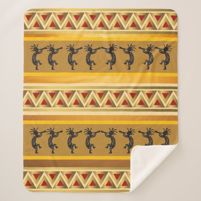 Sherpa Couverture Kokopelli du Sud-Ouest (Devant)