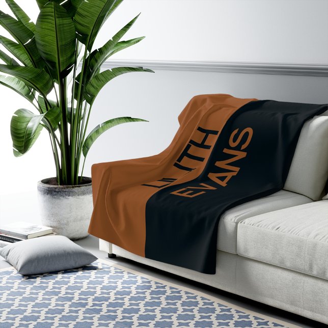 Sherpa Couverture marron personnalisée pour cadeau d'anni (bridal shower blanket, bridesmaid gift, bridesmaid proposal blanket, baby name blanket, )