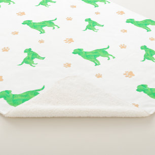 Sherpa Couverture minimale vert pastel pour Labrador Retr