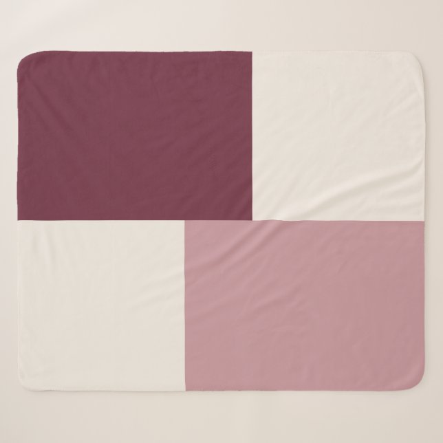 Sherpa Couverture Moderne Esthétique Abstraite Bloc de Co (Devant (Horizontal))