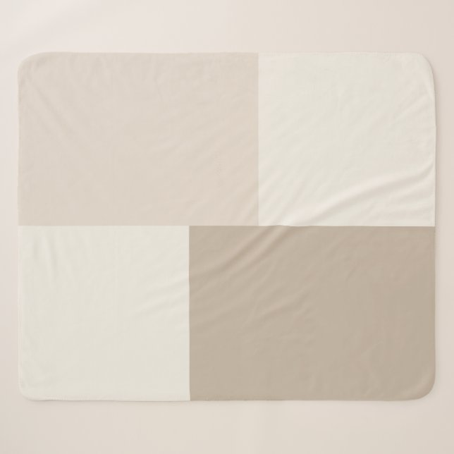 Sherpa Couverture Moderne Esthétique Abstraite Bloc de Co (Devant (Horizontal))