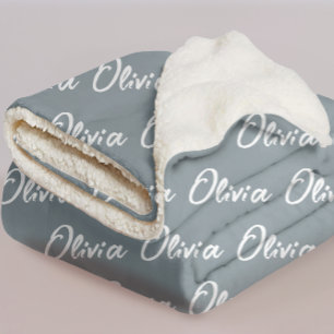 Sherpa Couverture personnalisée Minimaliste Ciel Orageux