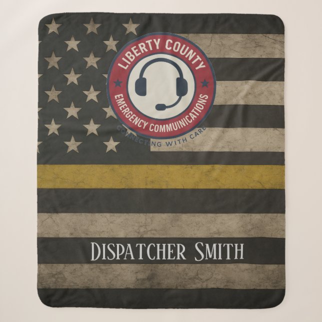 Sherpa Couverture personnalisée pour dispatcher Thin Gold (Devant)