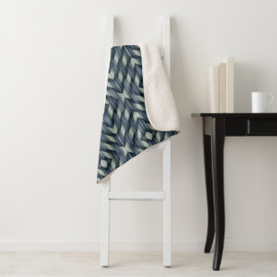Sherpa Couverture Tissée Panier