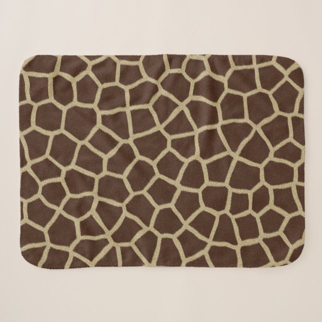 Sherpa Giraffe Peau Couverture bébé Petit (Devant (Horizontal))