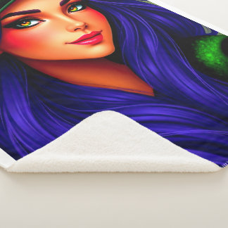 Sherpa Magnifique couverture de sorcière