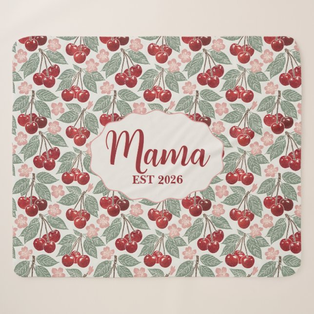 Sherpa Nouvelle couverture pour maman, cadeau de fête des (Devant (Horizontal))