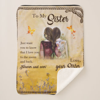 Sherpa Personnalisé à la couverture de ma soeur