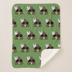 Sherpa Roche d'Emoji de dunette sur la couverture de