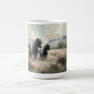 "Shetland Pony" (No 2 d'un ensemble) Mug de café