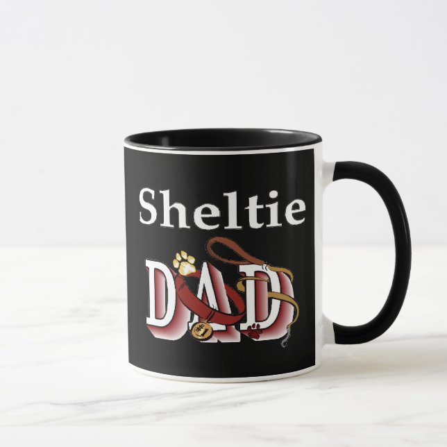 Shetland Sheepdog Dad Mug (Droite)